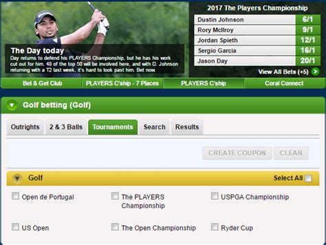 live golf odds today